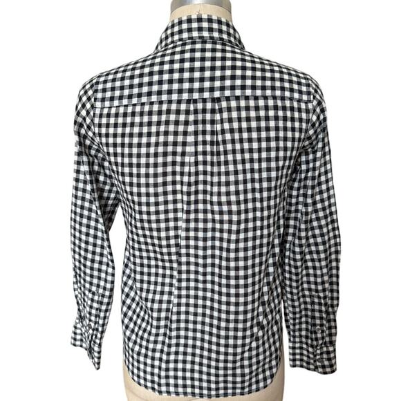 Journal Standard Black & White Check Button Down Shirt Size Small - Picture 3 of 5